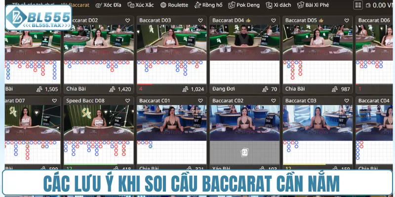 Các lưu ý khi áp dụng Cách soi cầu Baccarat chuẩn